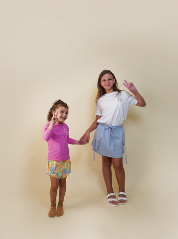 Tres Palmas Minimal | Toddler  Rashguard (Pink)