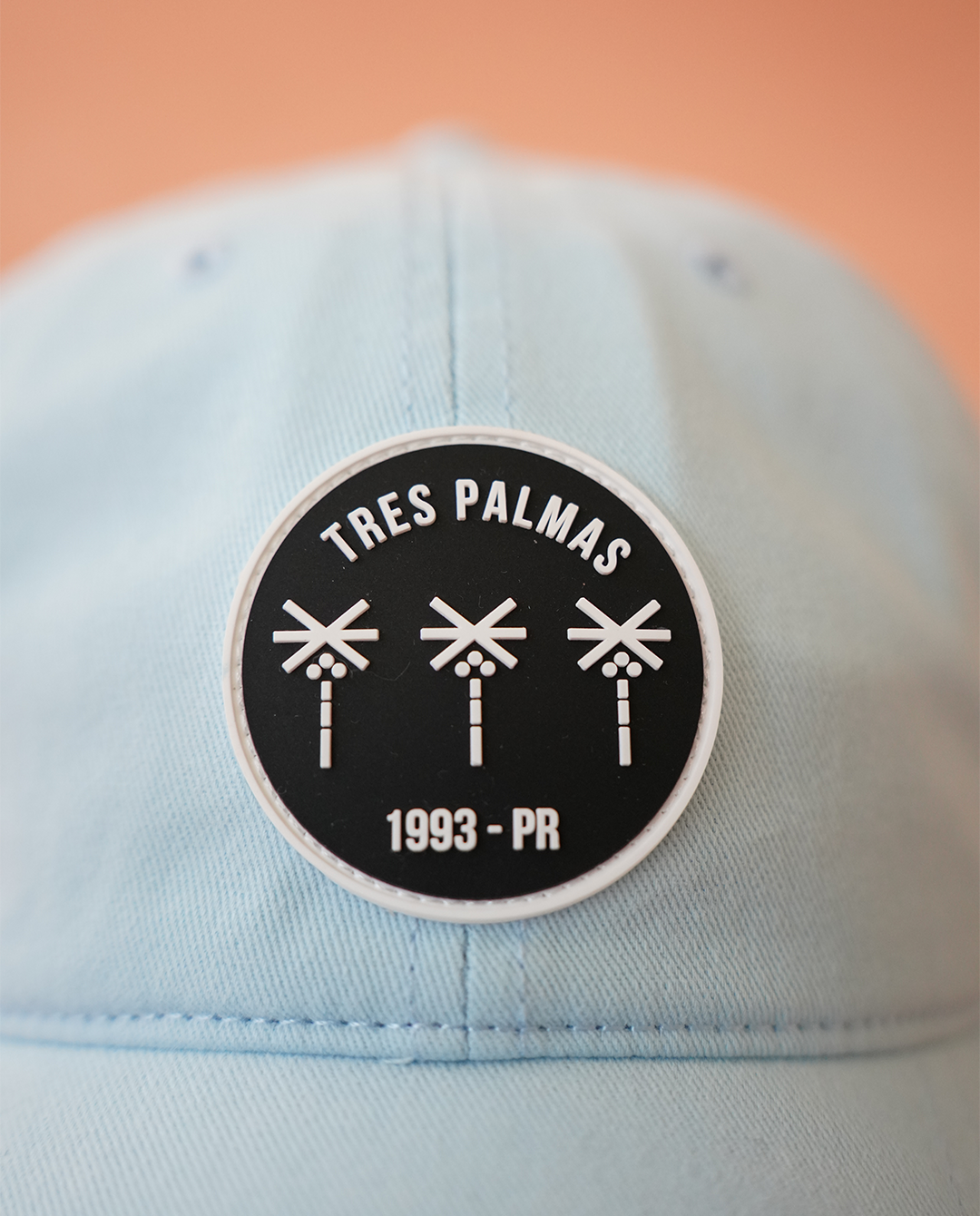 Tres Palmas Minimal | Snapback Hat (Powder Blue)