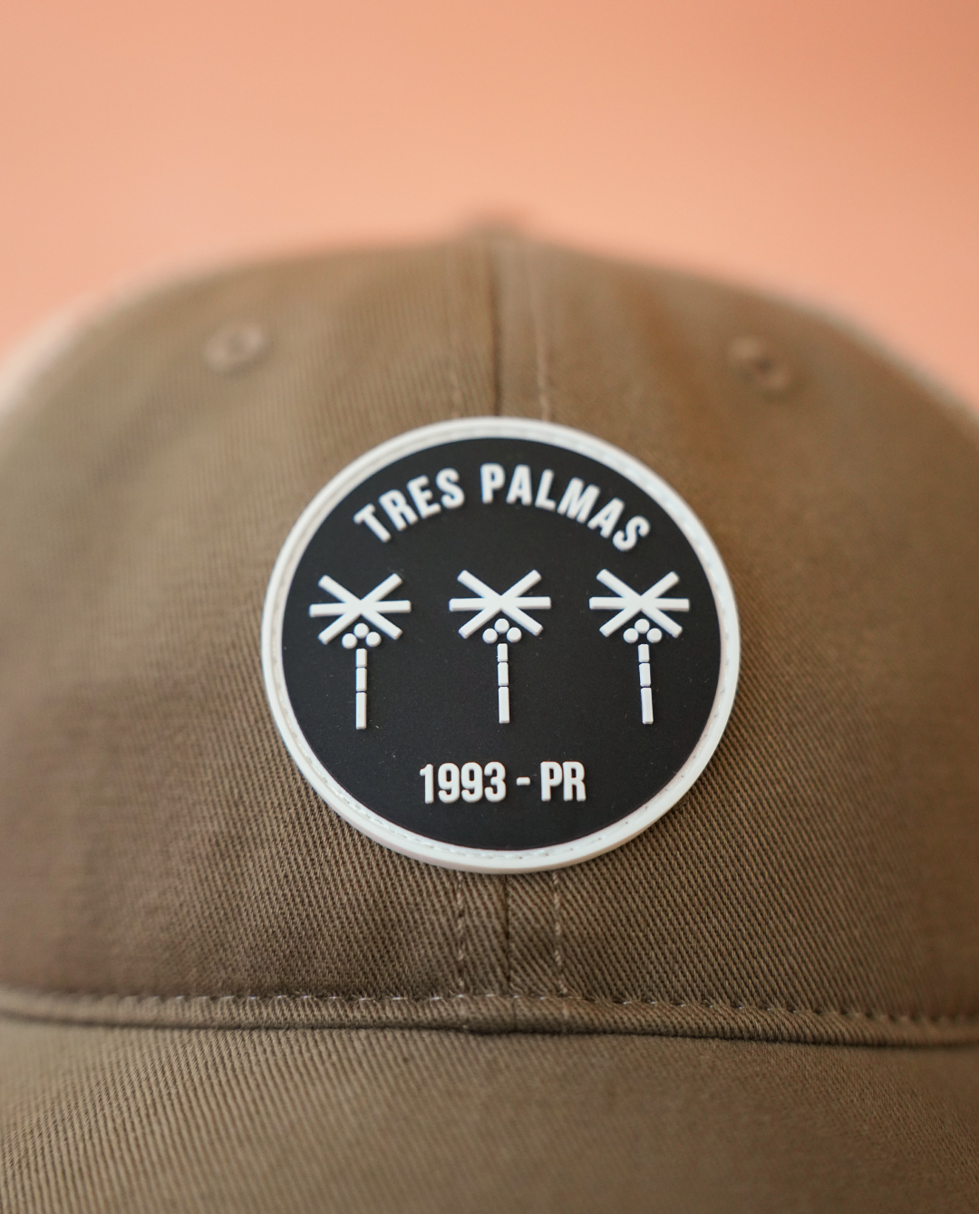 Tres Palmas Minimal | Trucker Hat (Driftwood Khaki)