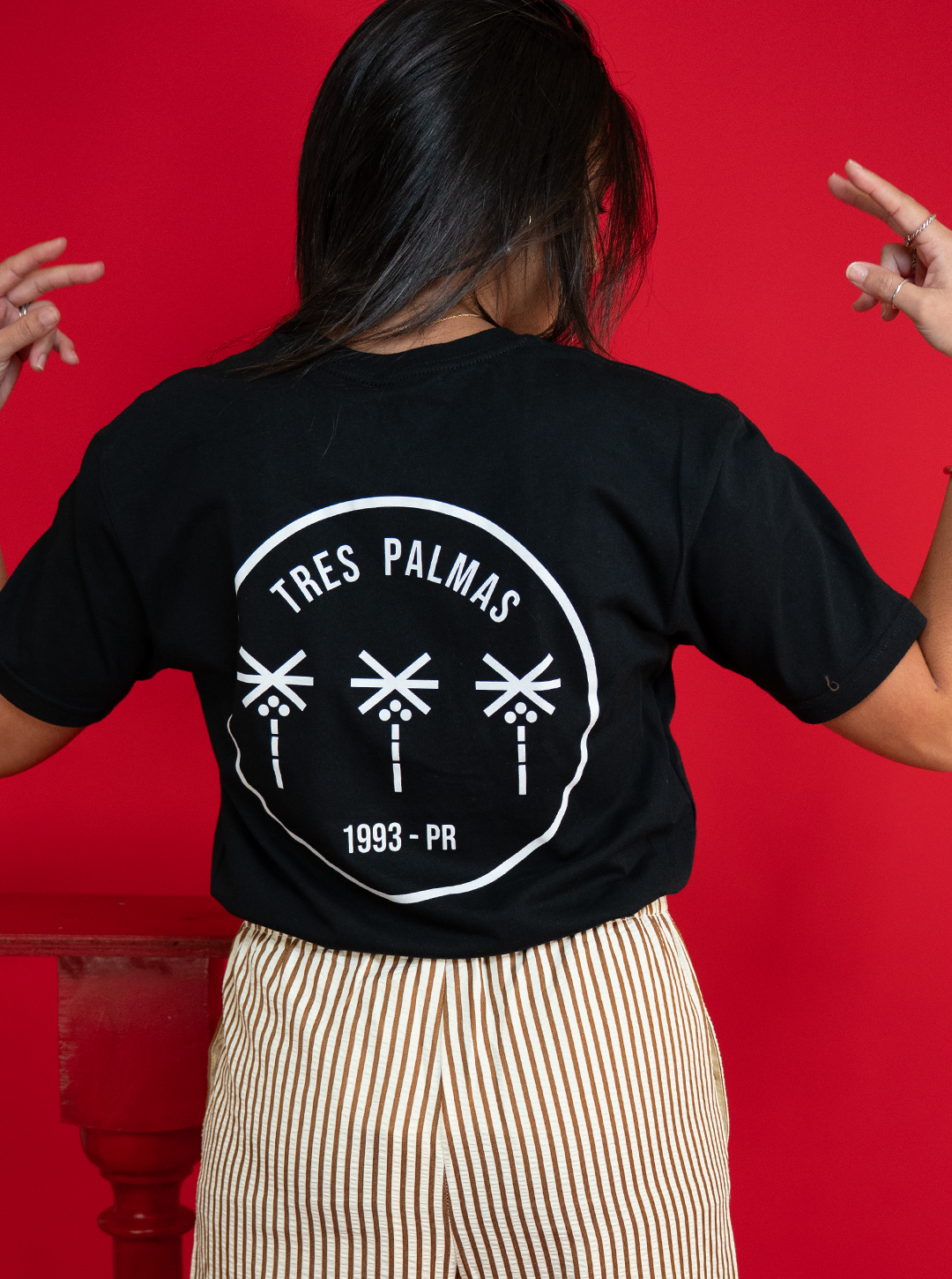 Tres Palmas Minimal SS Tshirt (Black)