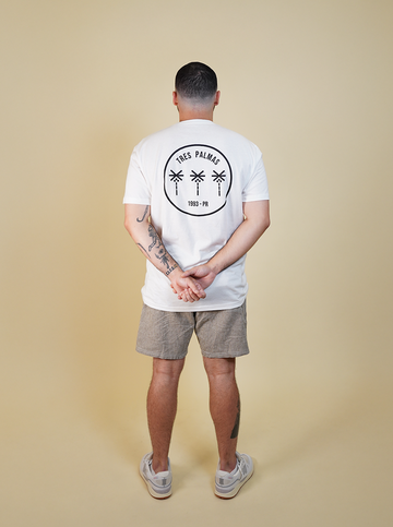 Tres Palmas Minimal SS Tshirt (White)