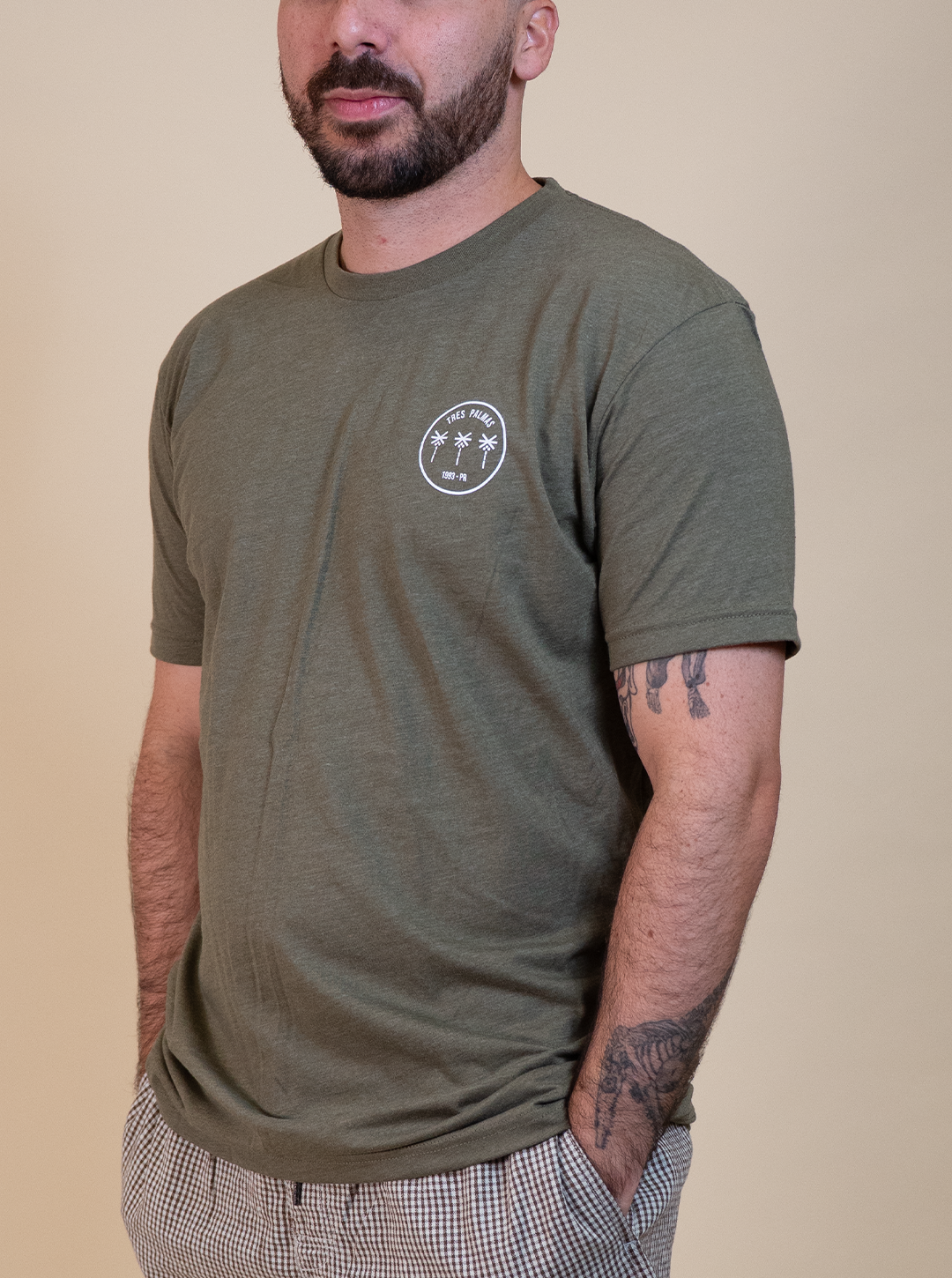 Tres Palmas Minimal SS Tshirt (Military Green)