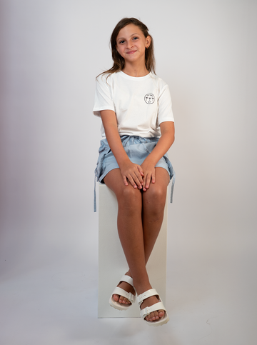 Tres Palmas Minimal | Kids SS Tshirt (White)