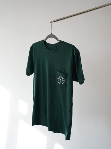Tres Palmas Minimal Pocket Tshirt (Forest green)