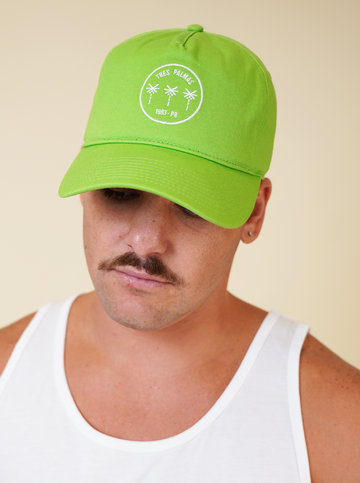 Tres Palmas Minimal | Snapback Hat (Lime)